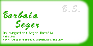 borbala seger business card