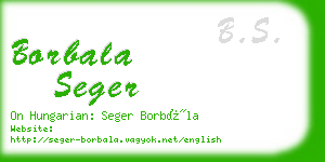 borbala seger business card